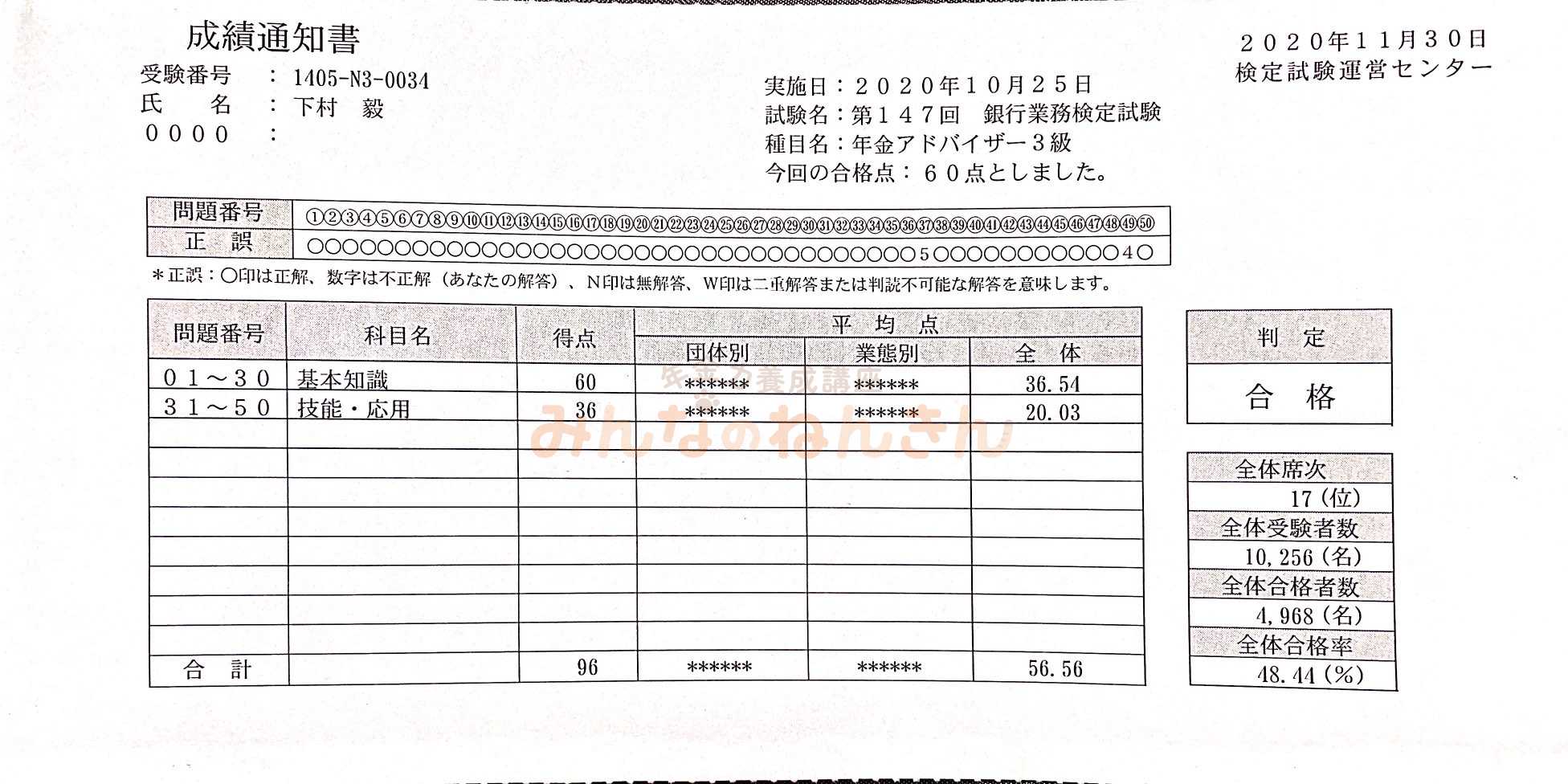 2021秋最新版 年アド３級で17回連続90点以上の結果を出してわかった大事なこと 年金力養成講座みんなのねんきん